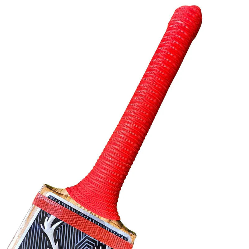 KWE Bandook Burn Edition Hard Tennis Bat + FREE  EXTRA GRIP + FREE GIFT NIVIA Heavy Red Tennis Ball (Box of 12)