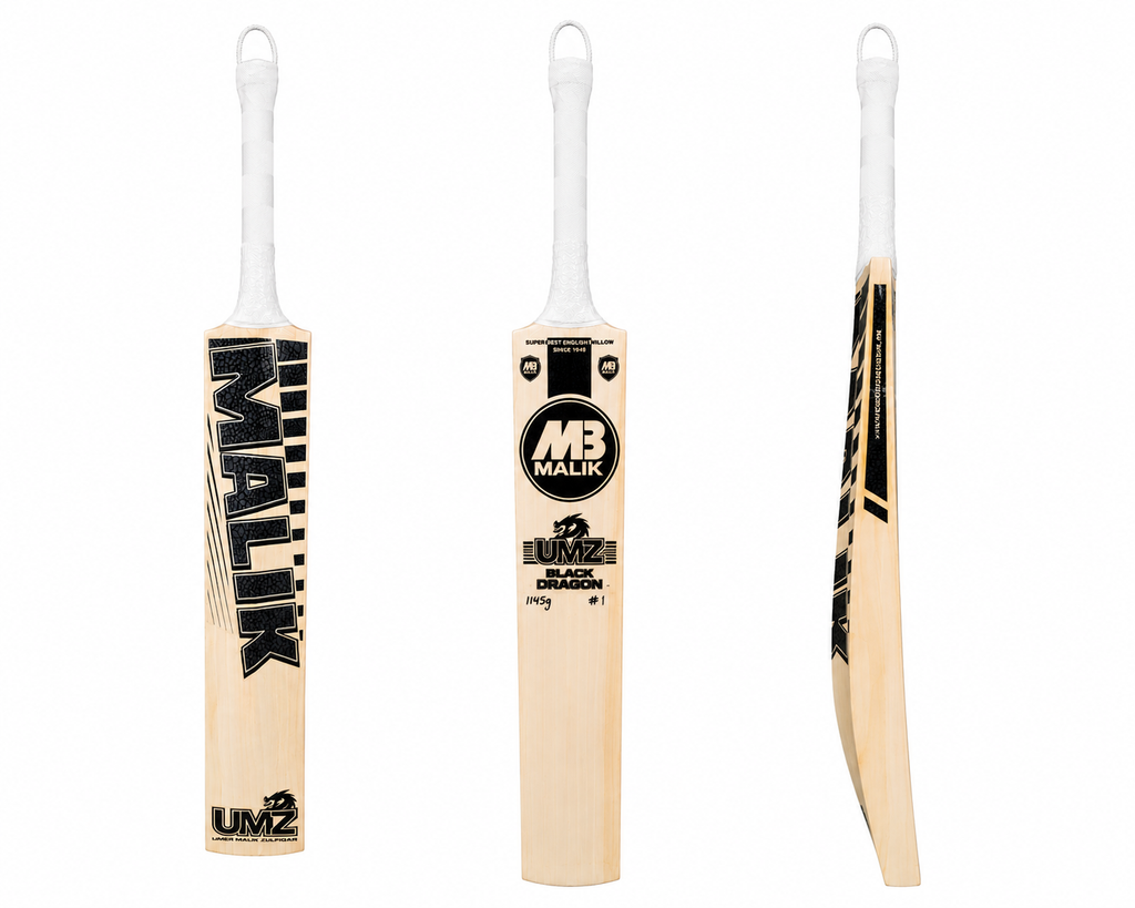 MB UMZ Black Dragon Grade 1 English Willow Cricket Bat at Alberta Cricket Store Canada