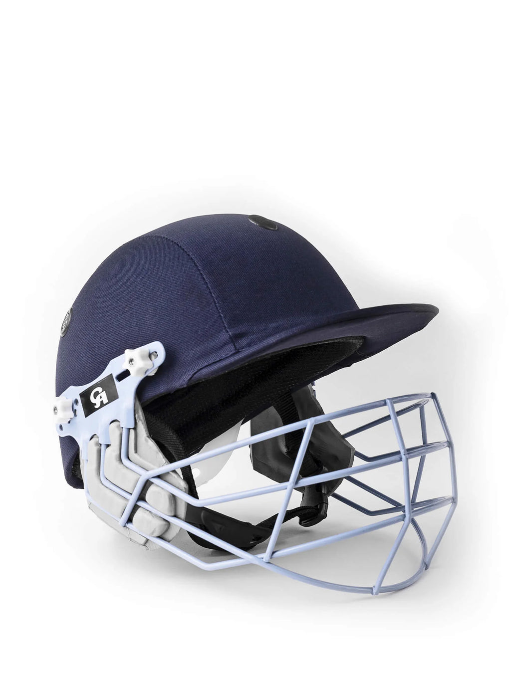 CA PLUS 8000 professional senior cricket helmet in navy blue with steel grille - Alberta Cricket Store