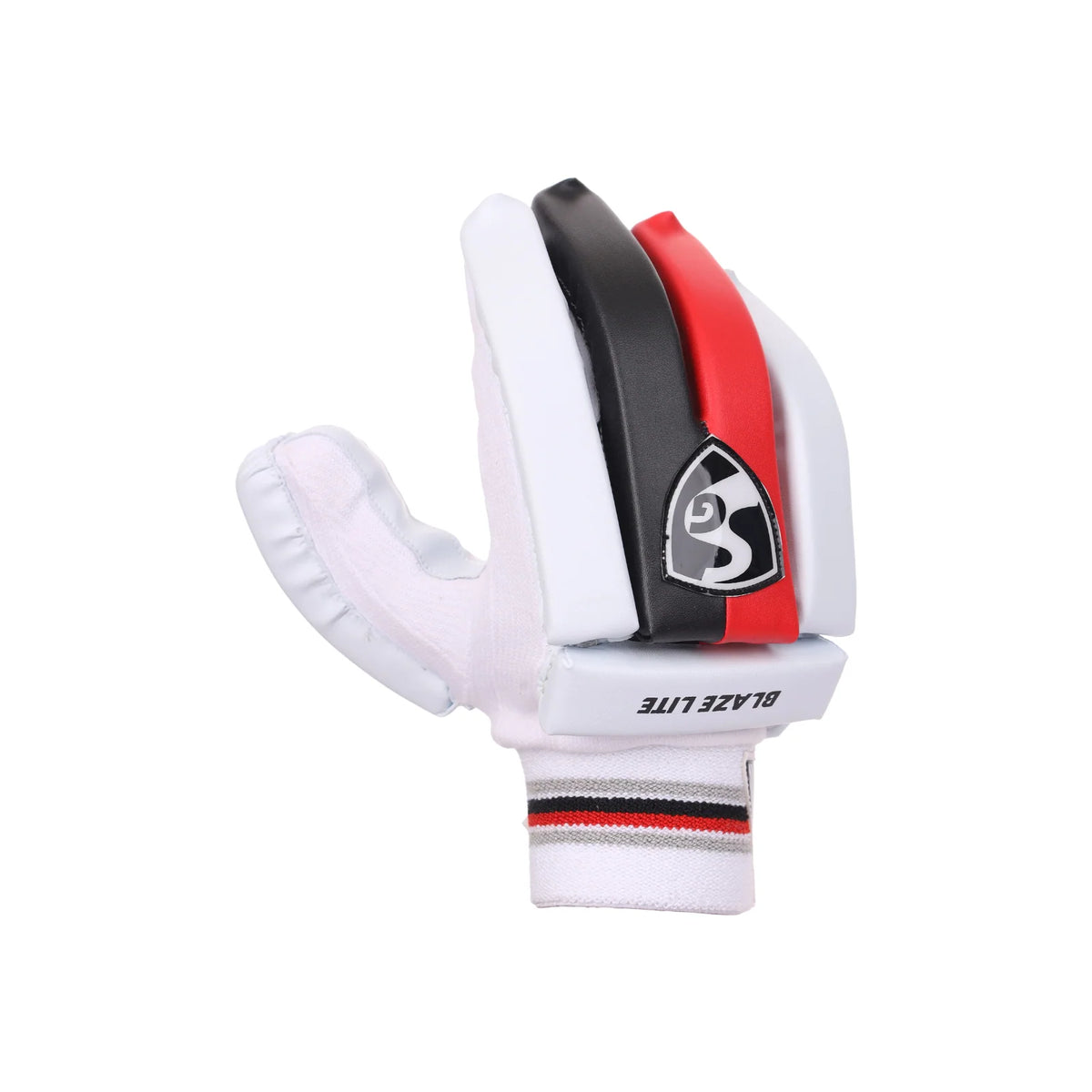 SG Blaze Lite junior batting glove side profile view Alberta Cricket Store
