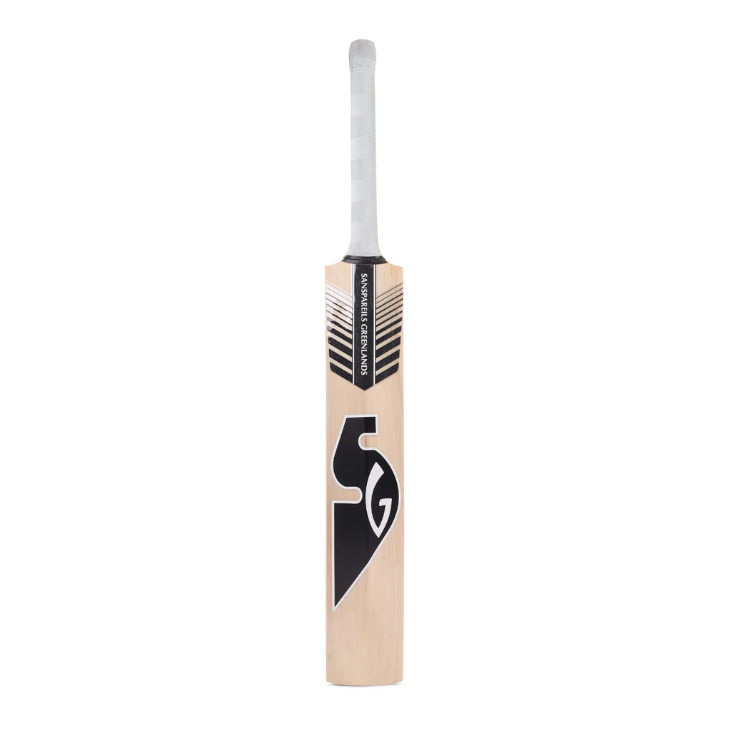 Full front view of SG Sunny Tonny Classic English Willow Cricket Bat Black Edition at Alberta Cricket Store.