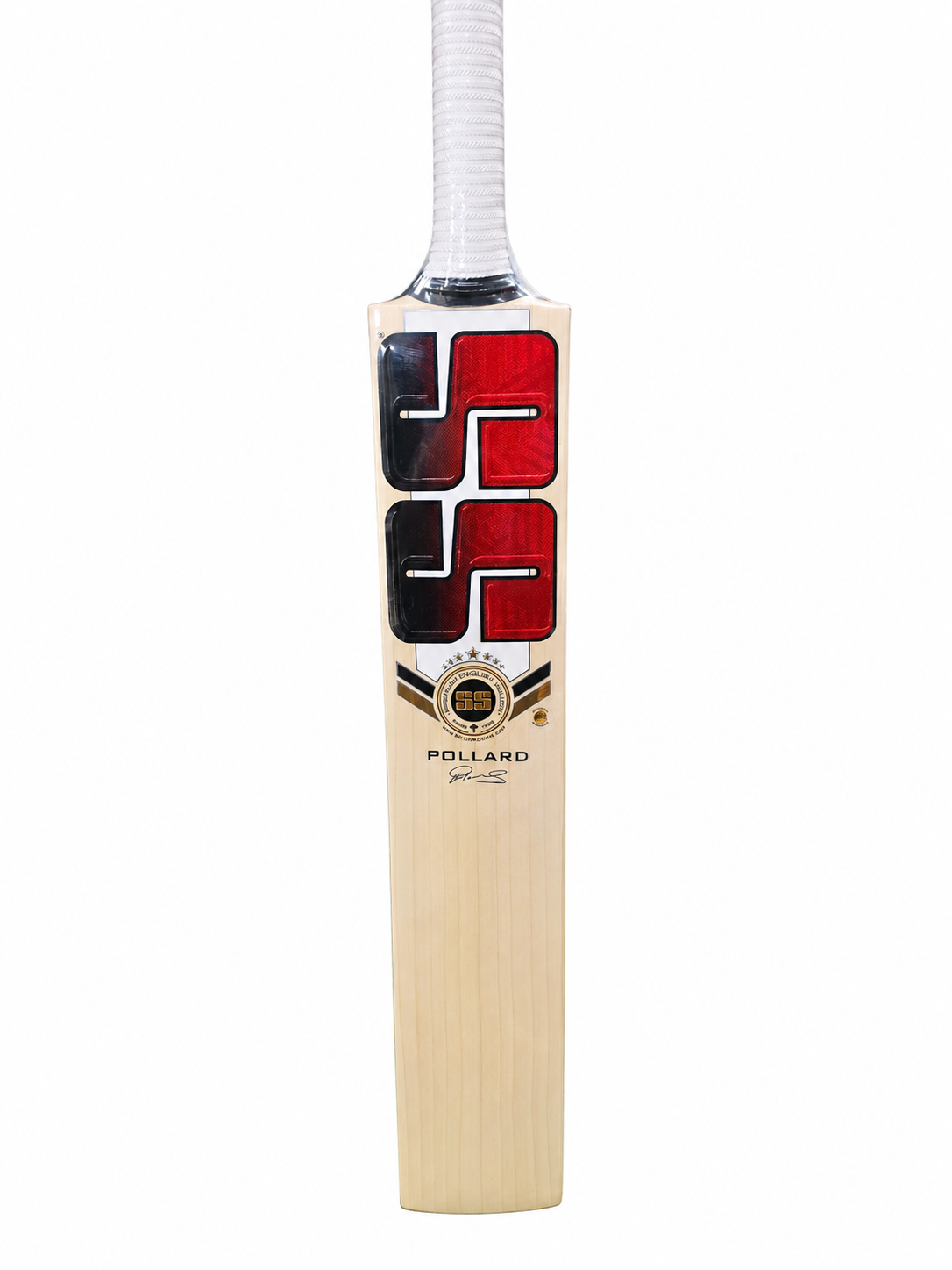 SS Kieron Pollard Players Edition English Willow Cricket Bat Front Profile at Alberta Cricket Store Canada
