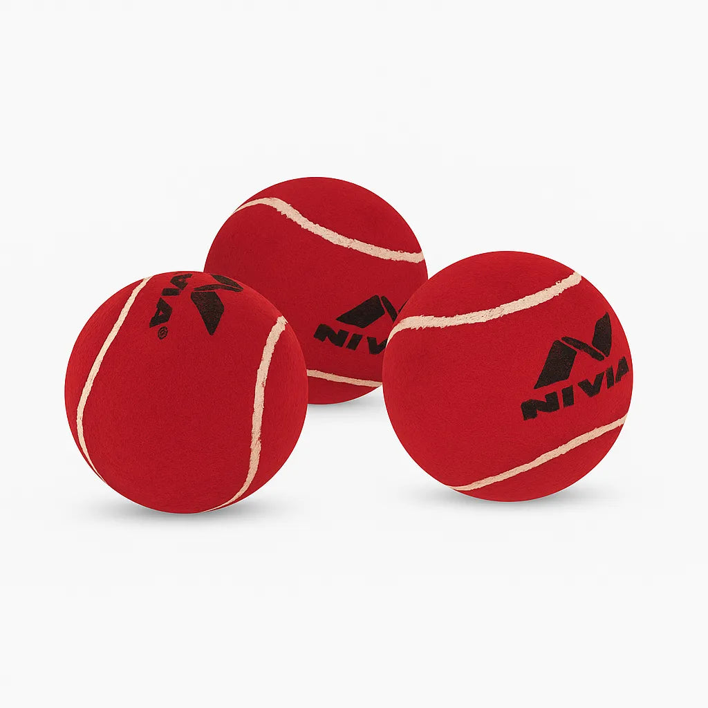 Nivia Tennis Ball (Red) heavy 126 grams  – 12 Ball Pack