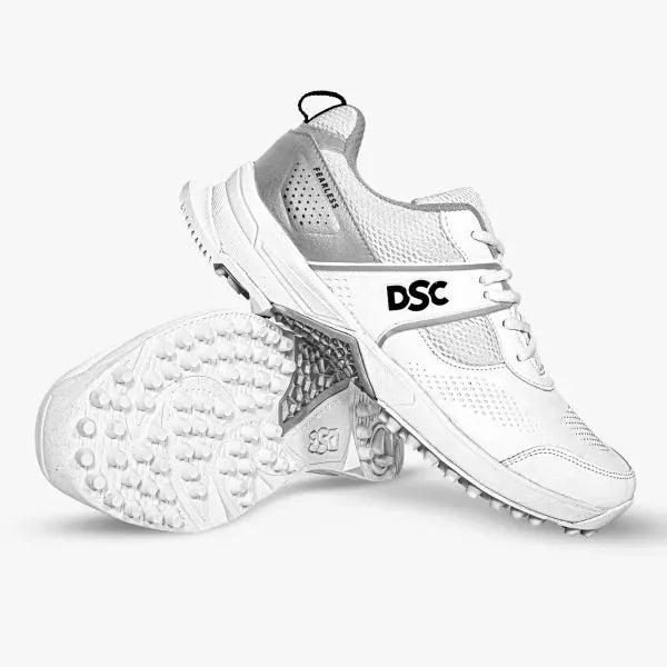 DSC Jaffa Neo Cricket Shoes side profile and bottom rubber stud outsole grip view at Alberta Cricket Store
