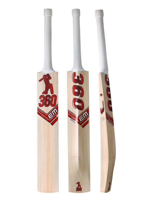 EM 360 Bold Cricket Bat (2026) SIZE SH – FREE EXTRA GRIP you can play with Nivia and leather balls as well