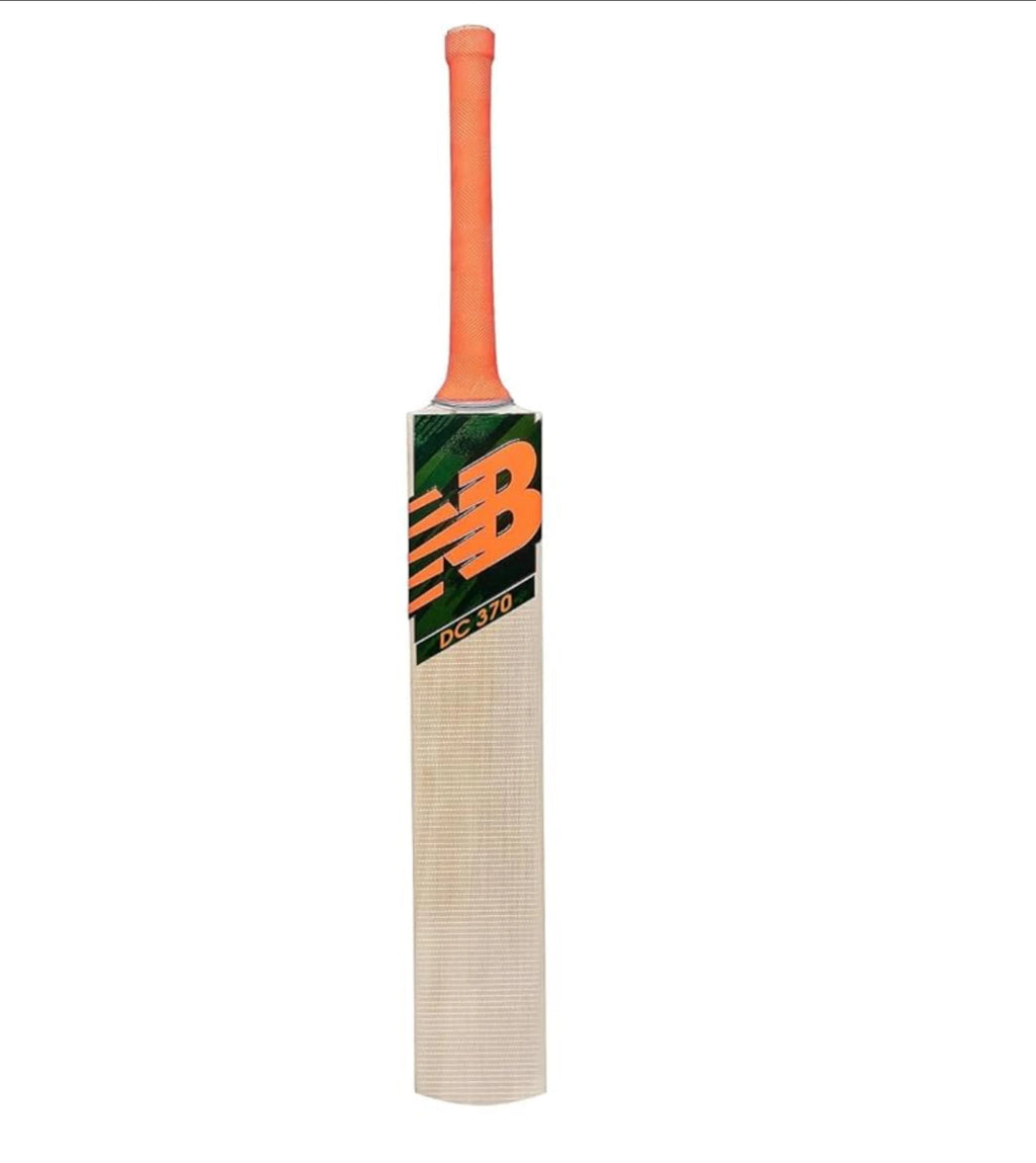 NB DC 370  KASHMIR WILLOW BAT - SH  + EXTRA GRIP + FREE GIFT NIVIA Heavy Red Tennis Ball (Box of 12)
