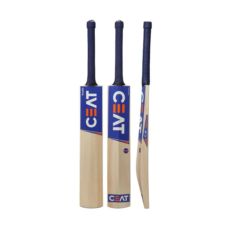 CEAT PROLIFIC KASHMIR WILLOW CRICKET BAT   + EXTRA GRIP + FREE GIFT NIVIA Heavy Red Tennis Ball (Box of 12)