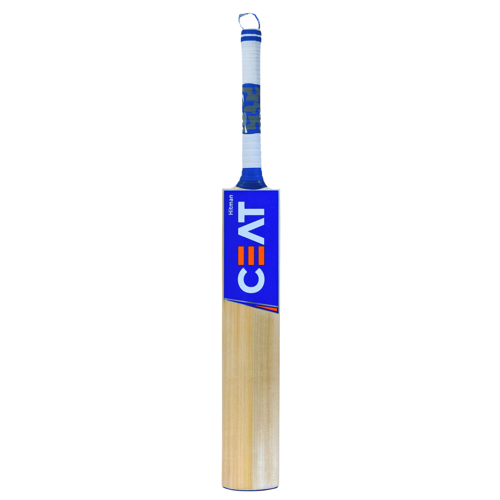 CEAT HITMAN KASHMIR WILLOW BAT-SH  -SH + EXTRA GRIP + FREE GIFT NIVIA Heavy Red Tennis Ball (Box of 12)