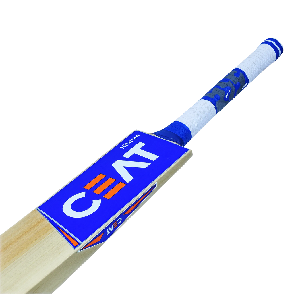 CEAT HITMAN KASHMIR WILLOW BAT-SH  -SH + EXTRA GRIP + FREE GIFT NIVIA Heavy Red Tennis Ball (Box of 12)