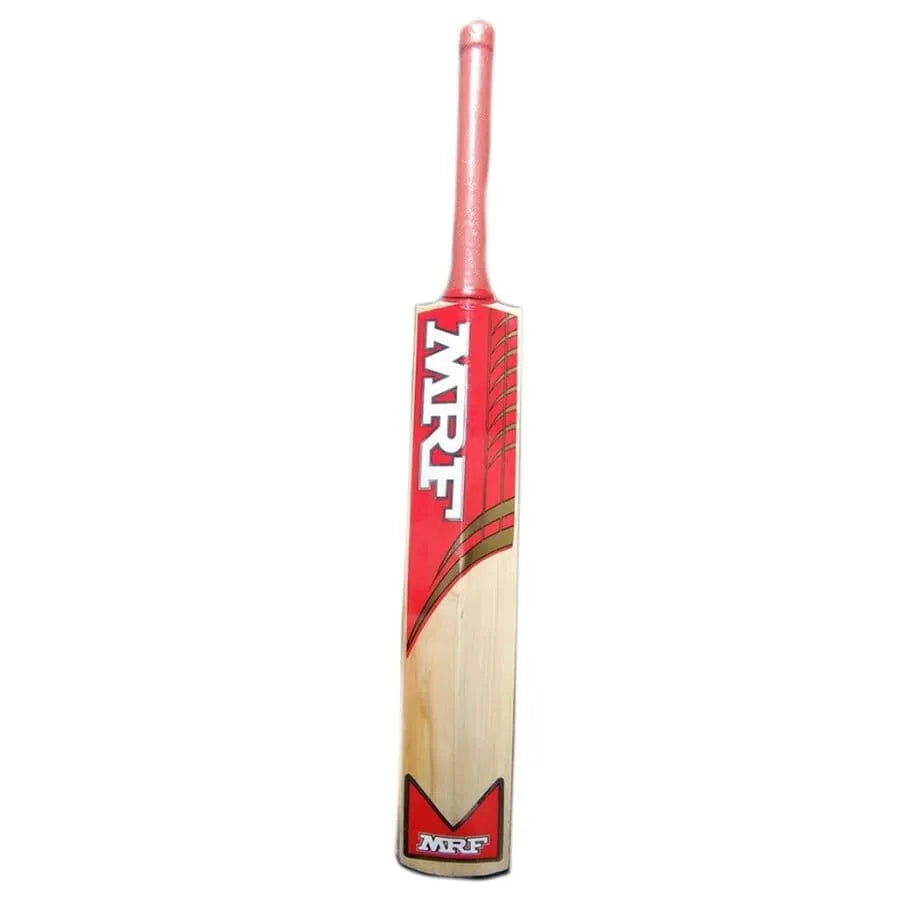 MRF Typhoon Kashmir Willow Cricket Bat-SH  +  EXTRA GRIP + FREE GIFT NIVIA Heavy Red Tennis Ball (Box of 12)
