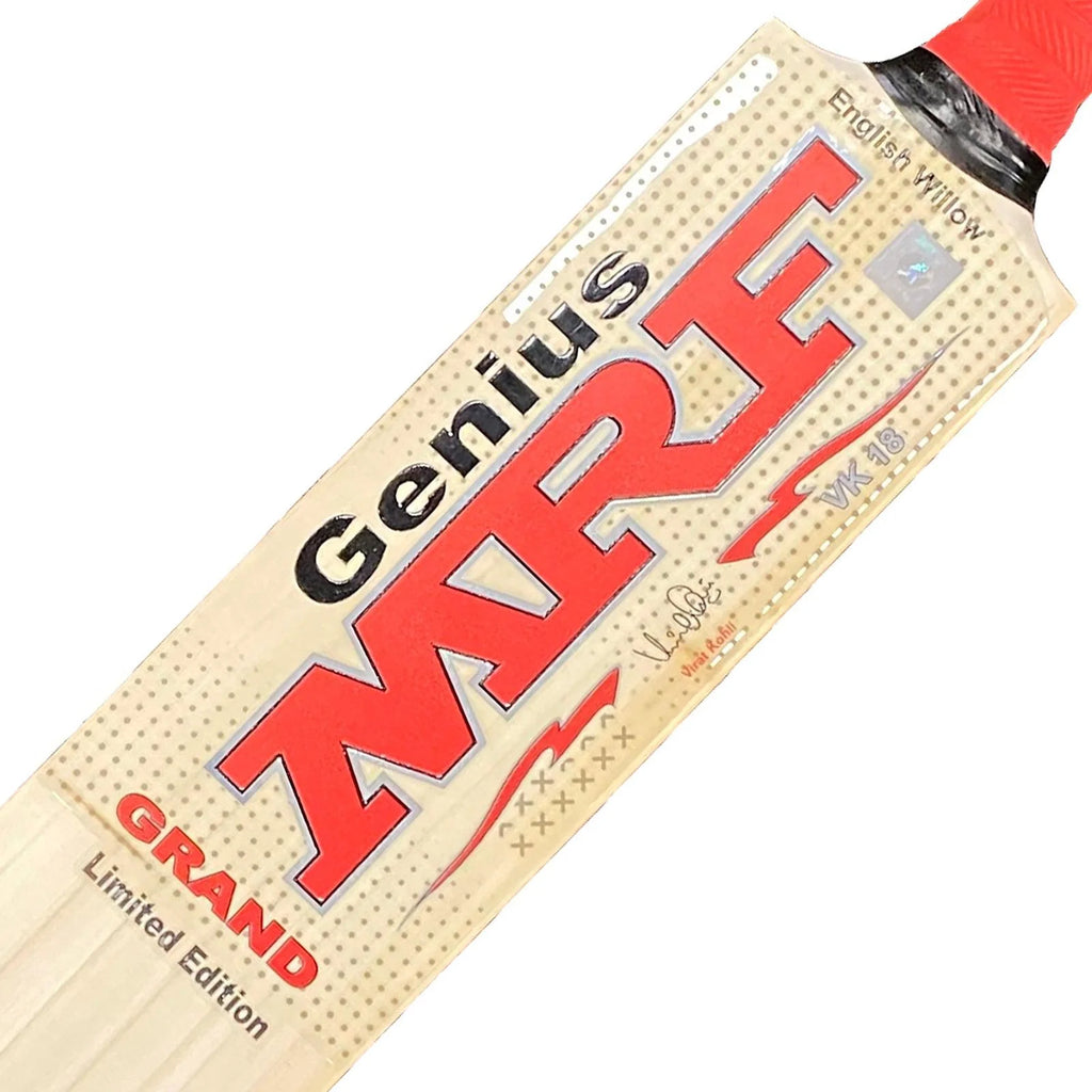 MRF Genius Grand Limited Edition English Willow Cricket Bat - Adult Short Handle