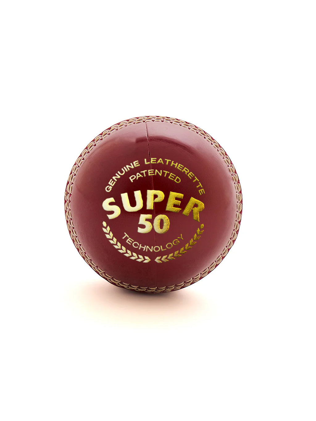 SG Super 50 Red Leather Ball