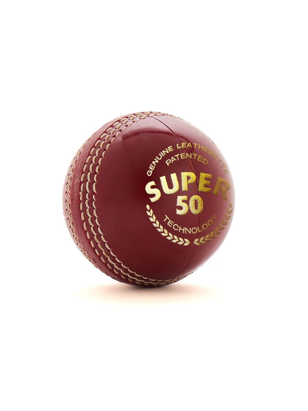 SG Super 50 Red Leather Ball
