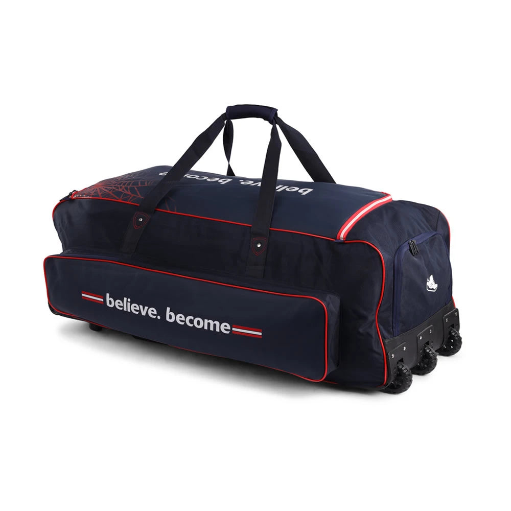SG RP 2.0 Premium Wheelie Cricket Kitbag Cricket Trolley Bag with Wheels, Bat Compartment, Heavy-Duty Base, and Ample St
