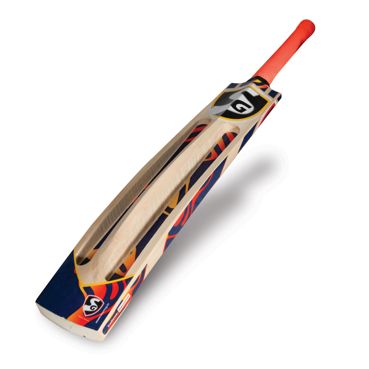 SG T-1600 Kashmir Willow Cricket Bat (Tennis Ball) – SH + FREE Extra Grip + FREE NIVIA Heavy Red Tennis Ball Box of 12 | Online Exclusive