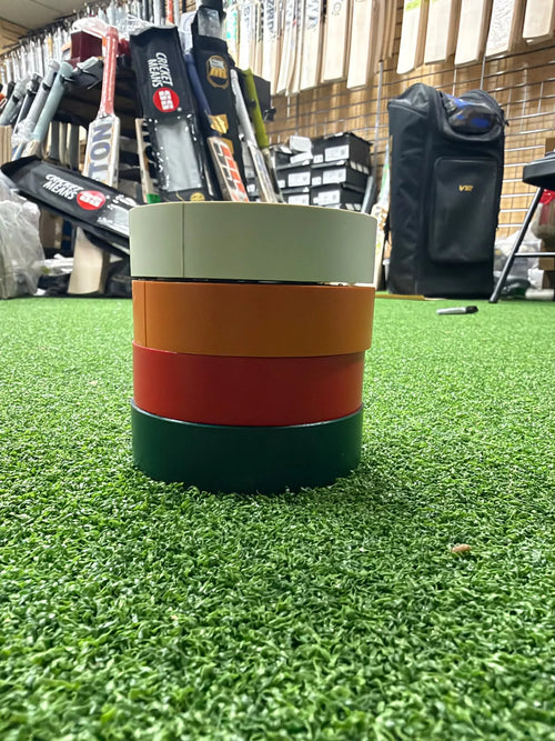 Best T20 Tape - all 4 colours stacked (White, Orange, Red, Green)