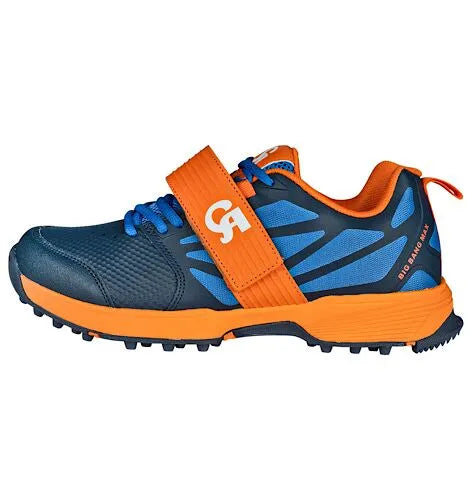 CA Big Bang Max Cricket Shoes in navy blue and orange color at Alberta Cricket Store Canada