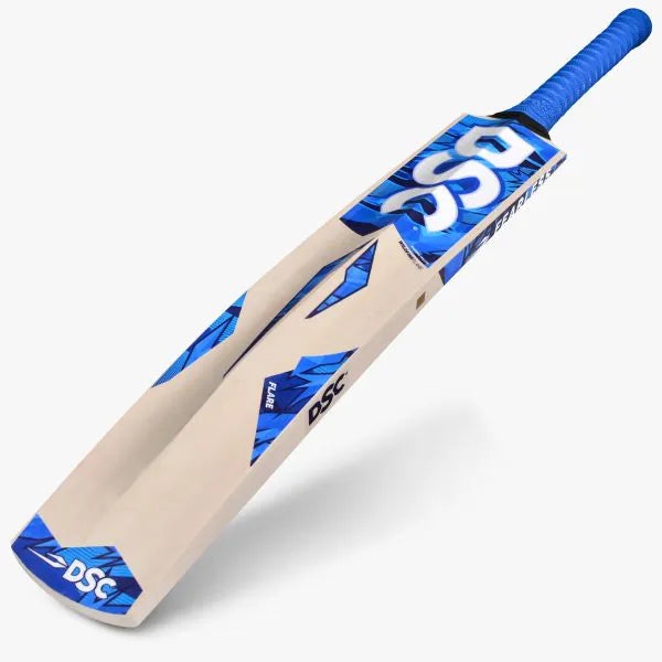 DSC Wildfire Flare Tennis Cricket Bat – SH | 34" Full Length + FREE Extra Grip + FREE NIVIA Heavy Red Tennis Ball (Box of 12)