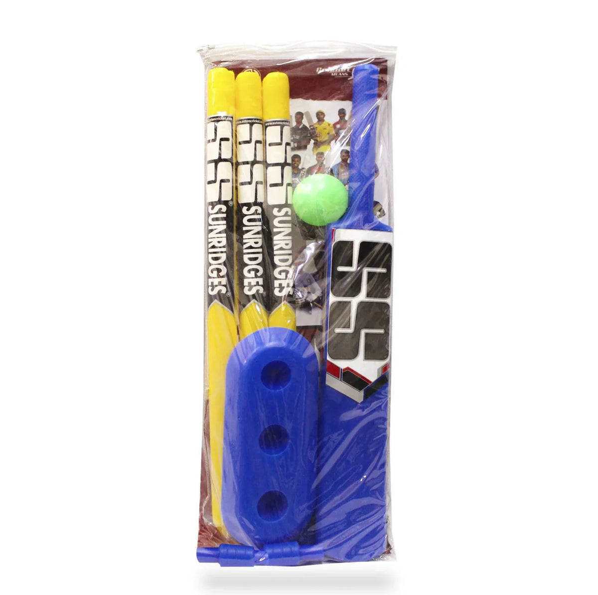 SS Junior Plastic Cricket Kit, perfect for kids and beginners, available at albertacricketstore.com.
