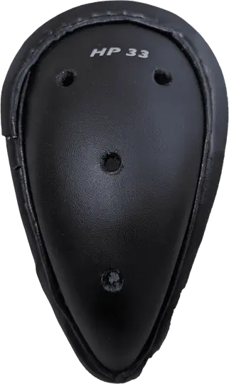 Black SG HP 33 cricket abdominal guard protective pad at Alberta Cricket Store
