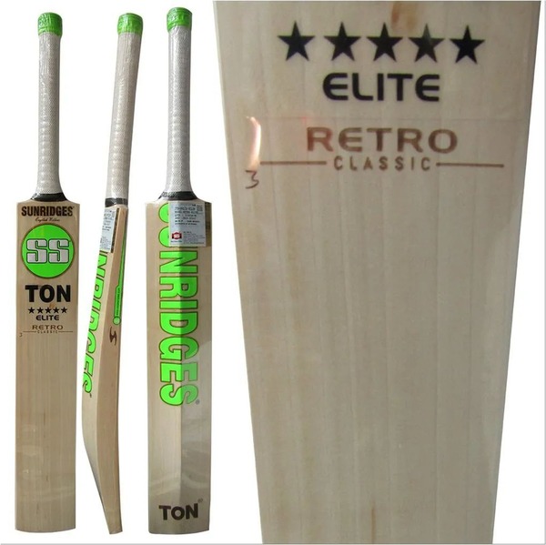 SS Retro Elite English Willow Cricket Bat(SH)(LB) ALBERTA CRICKET STORE