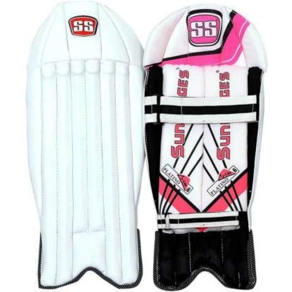 SS PLATINO WICKET KEEPING LEGGUARD Black , Navay blue ALBERTA