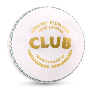 SG Club™ White Cricket Leather Ball